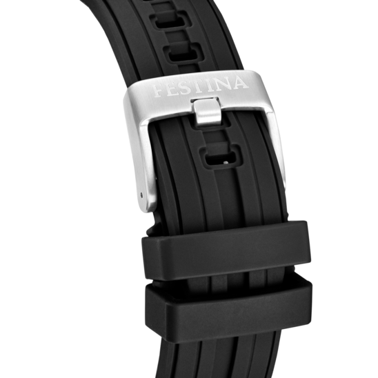 Montre connectée homme Festina CONNECTED F20763/2 – cadran noir bracelet caoutchouc – vue de dos
