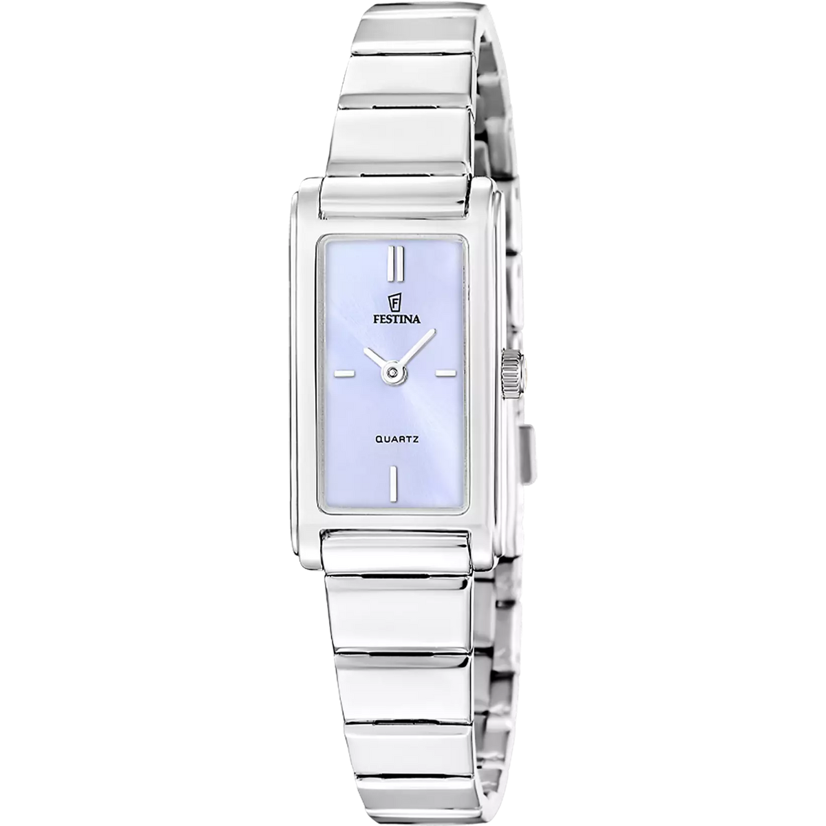 Montre femme Festina MADEMOISELLE F20767/3 – cadran bleu bracelet acier – vue de face