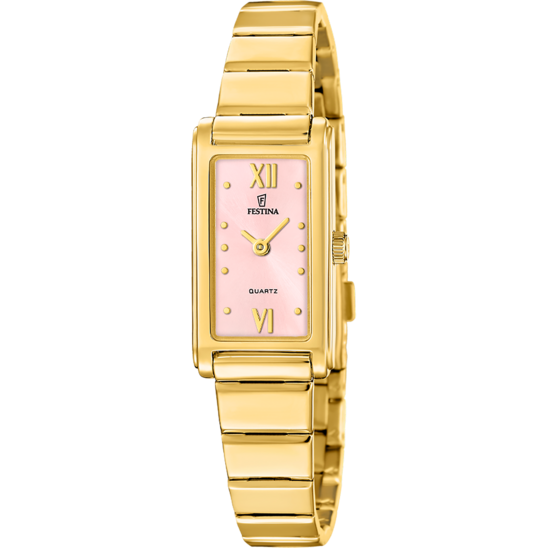 Montre femme Festina MADEMOISELLE F20768/3 – cadran rose bracelet acier – vue de face