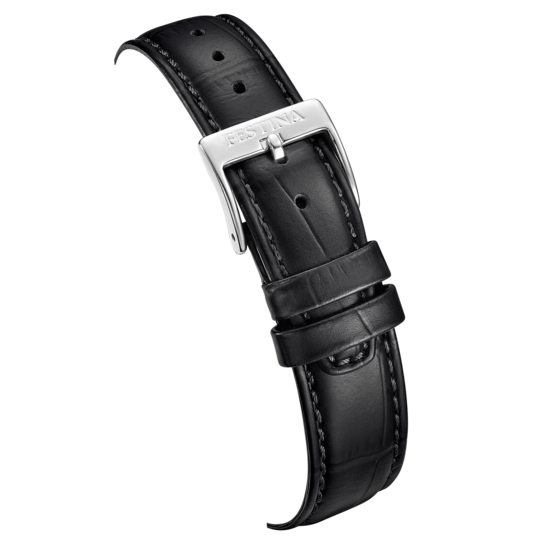 Ceas barbatesc Festina PE PIATA F20775/1 – cadran curea din piele argintie – vedere din spate
