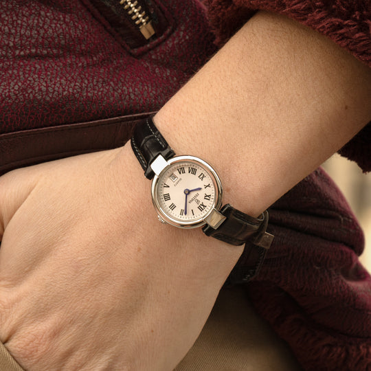 Damklocka Festina MADEMOISELLE F20782/2 – vit urtavla läderrem – serie