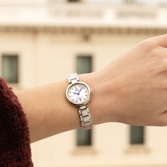 Damklocka Festina MADEMOISELLE F20784/1 – vit urtavla stålarmband – serie