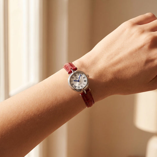 Montre femme Festina MADEMOISELLE F20787/1 – cadran argenté bracelet cuir – portée