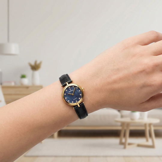 Montre femme Festina MADEMOISELLE F20788/4 – cadran noir bracelet cuir – portée