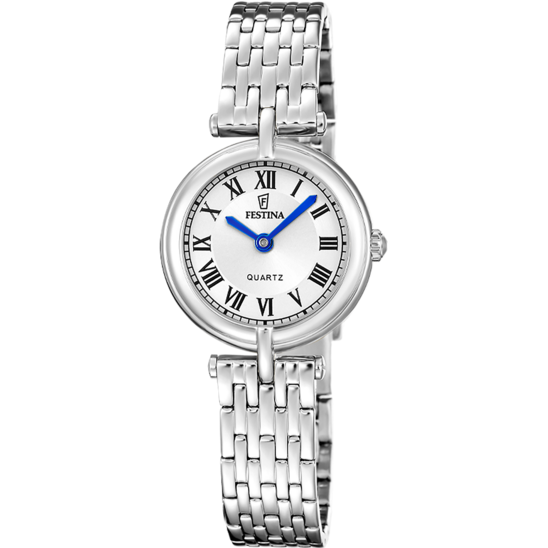 Montre femme Festina MADEMOISELLE F20789/1 – cadran argenté bracelet acier – vue de face