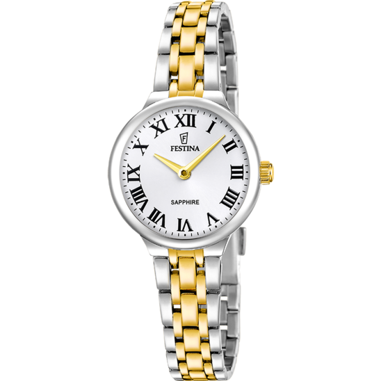 Montre femme Festina MADEMOISELLE F20792/4 – cadran argenté bracelet acier – vue de face