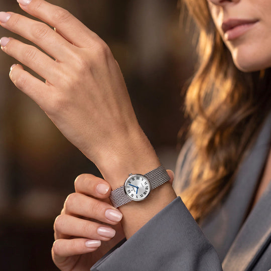 Damenuhr Festina F20803/1 – Zifferblatt Silbernes Stahlarmband – Umfang