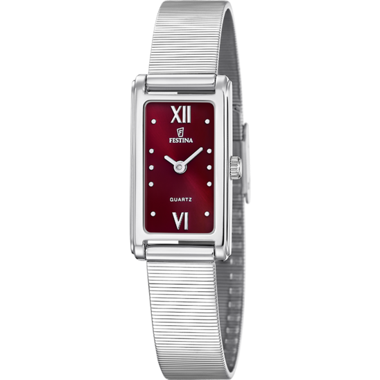 Relógio feminino Festina F20804/2 – pulseira em aço com mostrador roxo – vista frontal