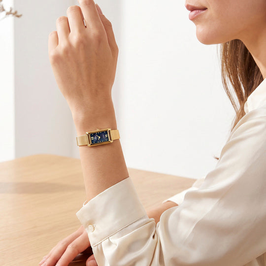 Dameur Festina F20805/2 – urskive sort guld stål armbånd – scope