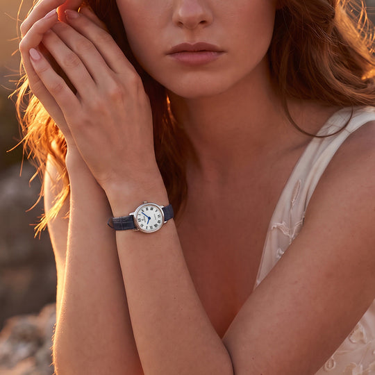 Damklocka Festina F20806/1 – vit urtavla mjuk rem – serie