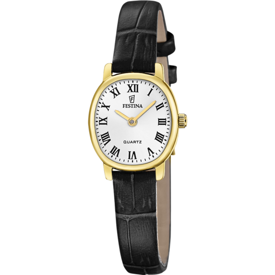 Dámské hodinky Festina F20807/1 – bílý ciferník, měkký pásek – pohled zepředu