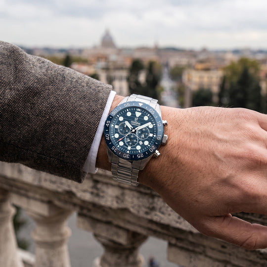 Herrenuhr Festina F20808/2 – Zifferblatt Blaues Stahlarmband – Sortiment