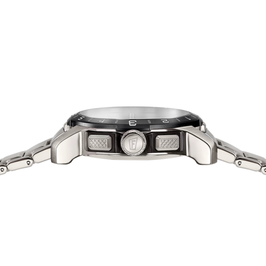 Montre connectée homme Festina CONNECTED F23000/H – cadran noir bracelet acier – vue de profil 3