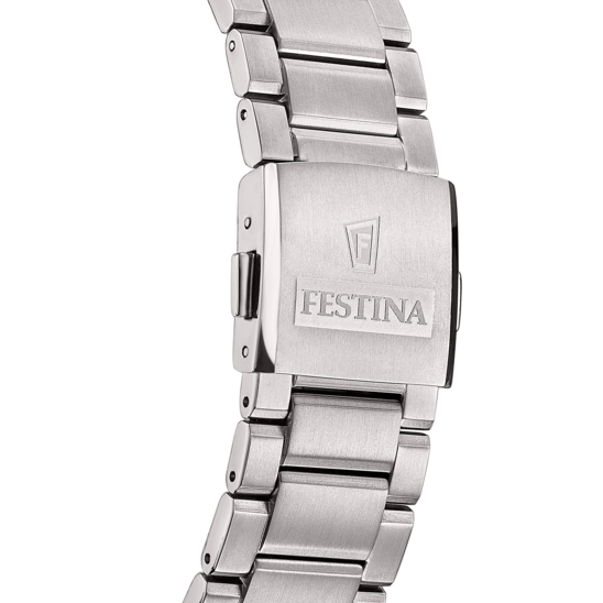 Montre connectée homme Festina CONNECTED F23000/Q – cadran bleu bracelet caoutchouc – vue de dos