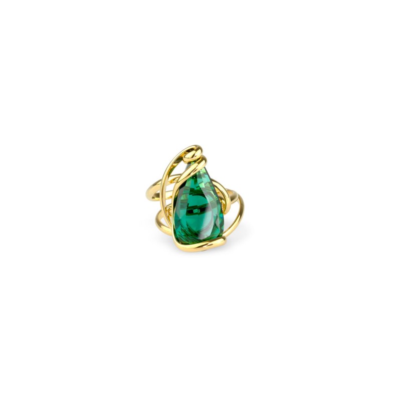 Bague Florence Small RDW – Doré – Émeraude