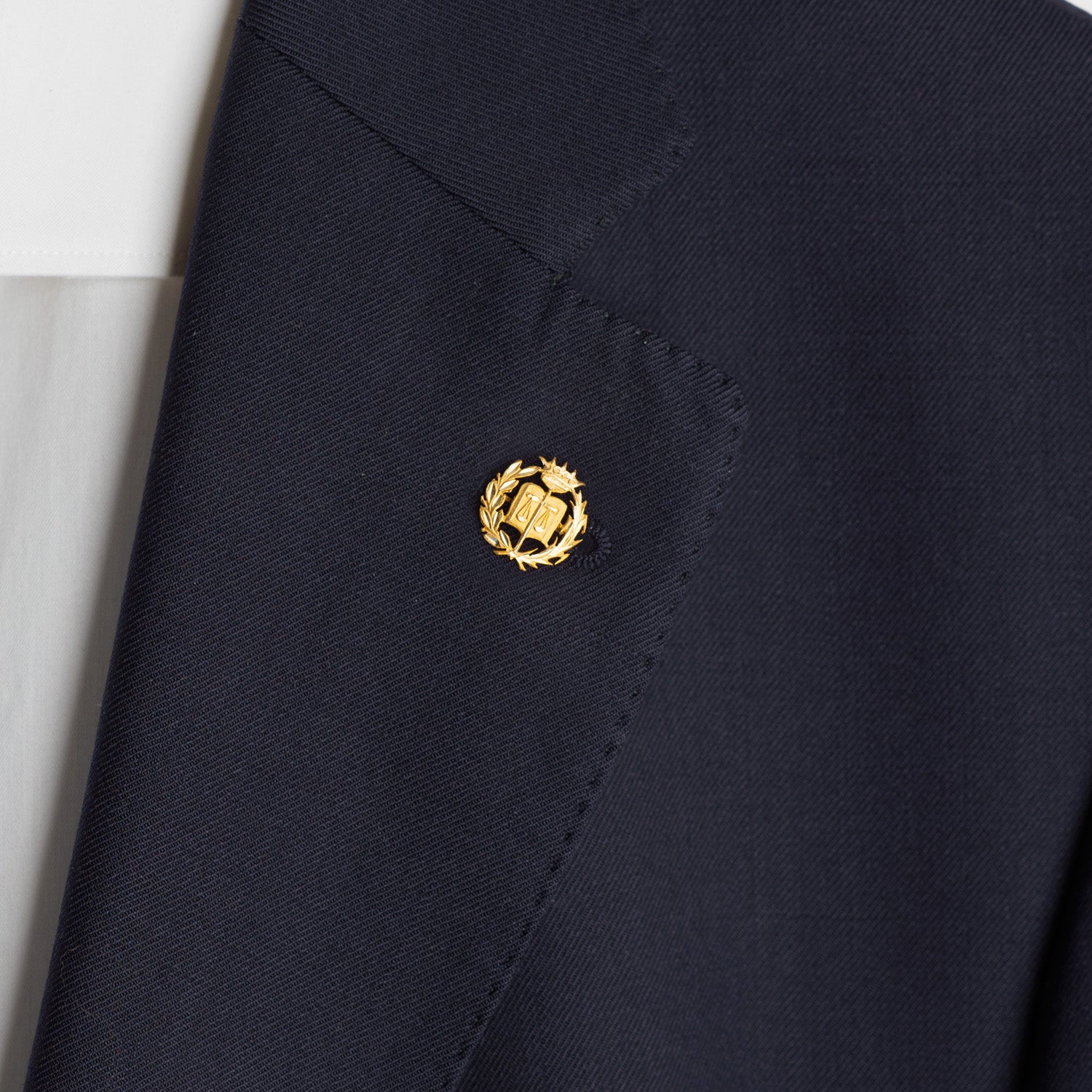 Badge Or Jaune 18K Droit 18 X 17 mm