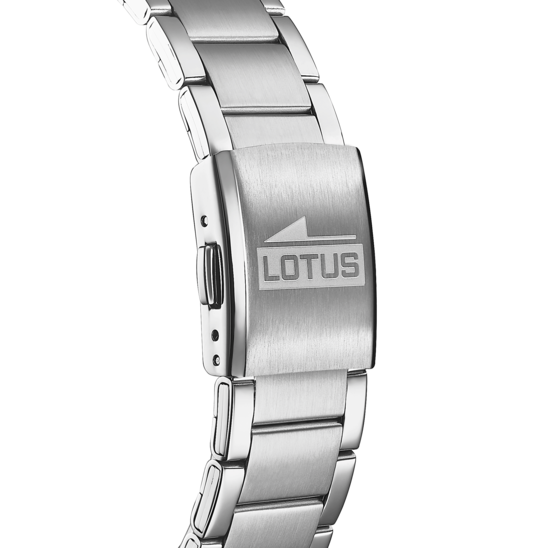 Montre homme Lotus Minimalist For Him 15959/1 – cadran blanc bracelet acier – vue de dos