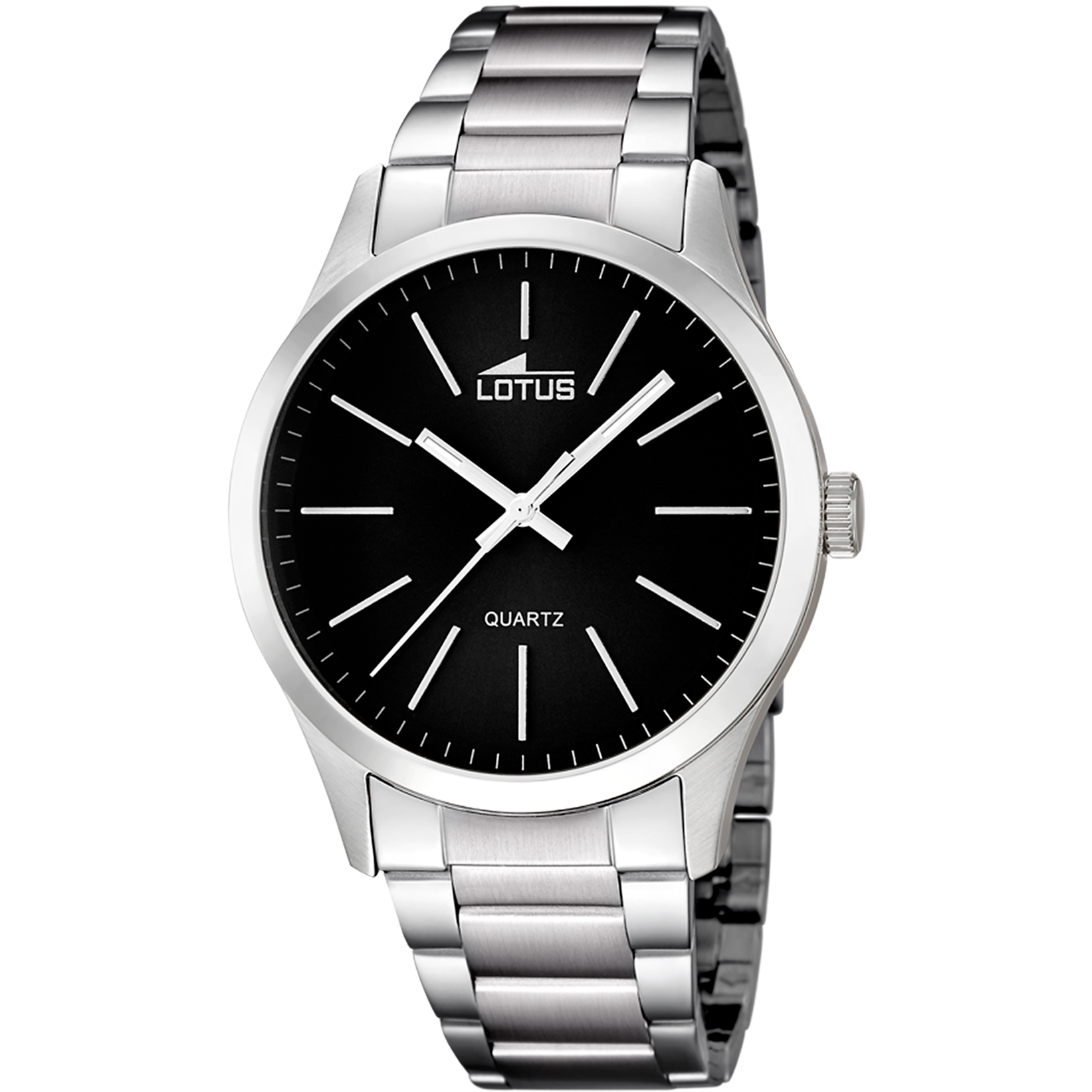 Minimalist - Model 15959/3 - Silver and Black - Lotus Watch