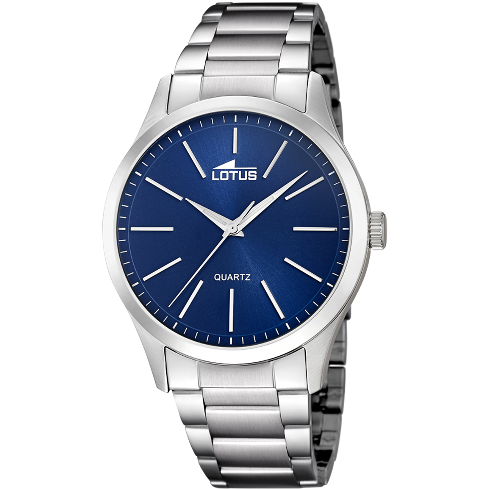 Minimalist - Model 15959/A - Silver and Blue - Lotus Watch