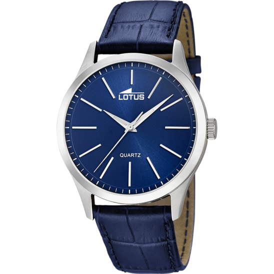 Montre homme Lotus Minimalist For Him 15961/A – bracelet cuir – vue de face