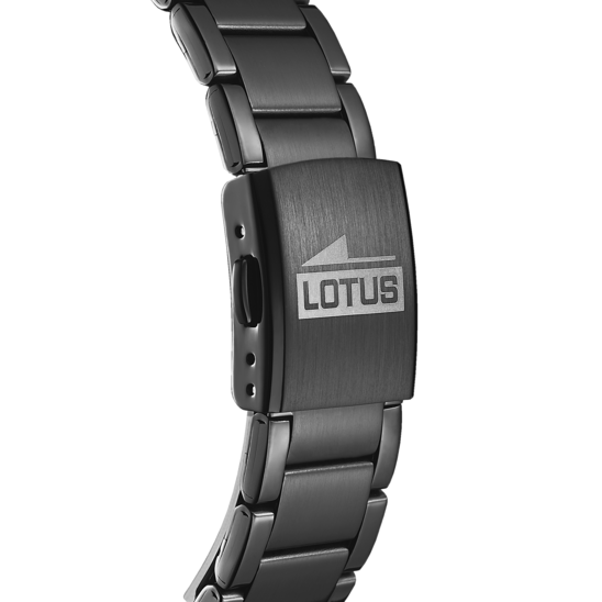 Montre homme Lotus Minimalist For Him 18162/2 – cadran noir bracelet acier noir – vue de dos