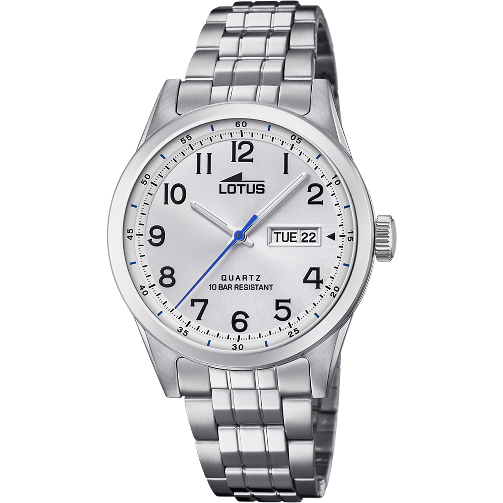 Classic - Model 18670/1 - Silver and White - Lotus Watch