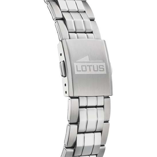 Montre homme Lotus Classic Steel 18670/4 – cadran noir bracelet acier – vue de dos