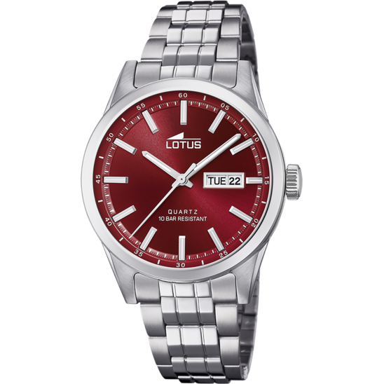 Montre homme Lotus Classic Steel 18670/5 – bracelet acier – vue de face