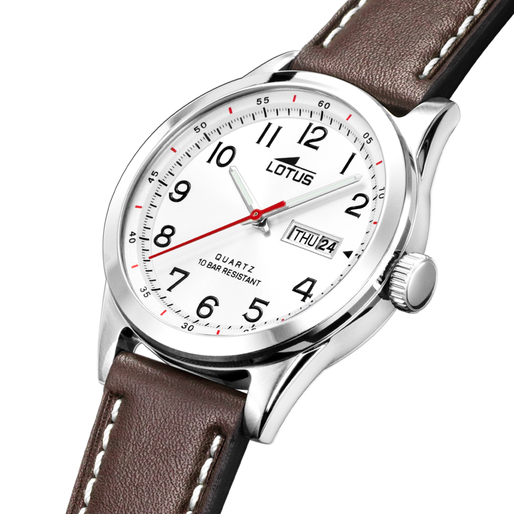 Classic Silver Dial Watch – Men | Lotus