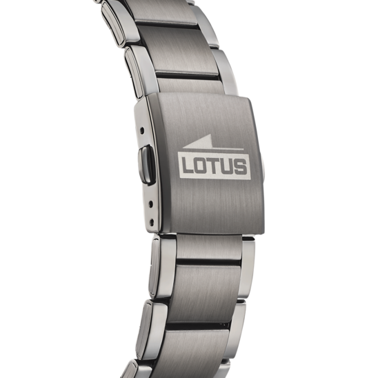 Montre homme Lotus Minimalist For Him 18684/2 – cadran noir bracelet acier – vue de dos