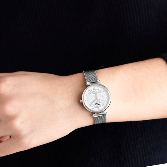 Montre femme Lotus Trendy 18708/1 – cadran argenté bracelet acier – portée