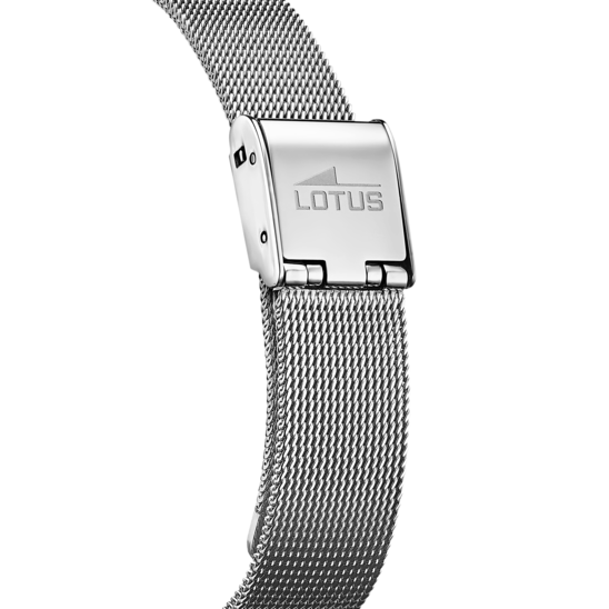 Montre femme Lotus Trendy 18708/1 – cadran argenté bracelet acier – vue de dos