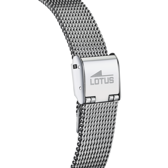 Montre femme Lotus Minimalist For Her 18737/1 – cadran argenté bracelet acier – vue de dos