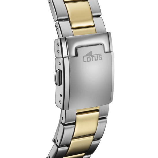 Montre connectée homme Lotus Connected 18801/2 – cadran noir bracelet acier – vue de dos