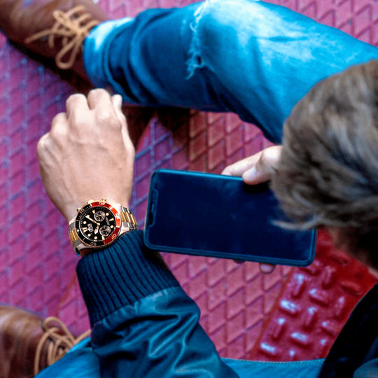 Montre connectée homme Lotus Connected 18801/4 – cadran noir bracelet acier – portée