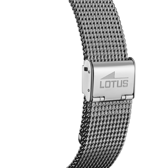 Montre connectée homme Lotus Connected 18803/1 – cadran blanc bracelet acier – vue de dos