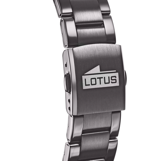 Montre connectée homme Lotus Connected 18807/2 – cadran noir bracelet acier – vue de dos