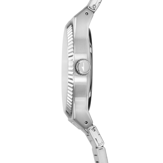 Montre homme Lotus Freedom 18835/1 – cadran argenté bracelet acier – vue de trois-quarts 2