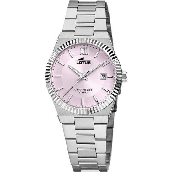 Montre femme Lotus Freedom 18838/2 – cadran rose bracelet acier – vue de face