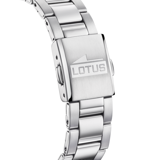 Montre enfant Lotus Junior 18858/2 – cadran noir bracelet acier – vue de dos