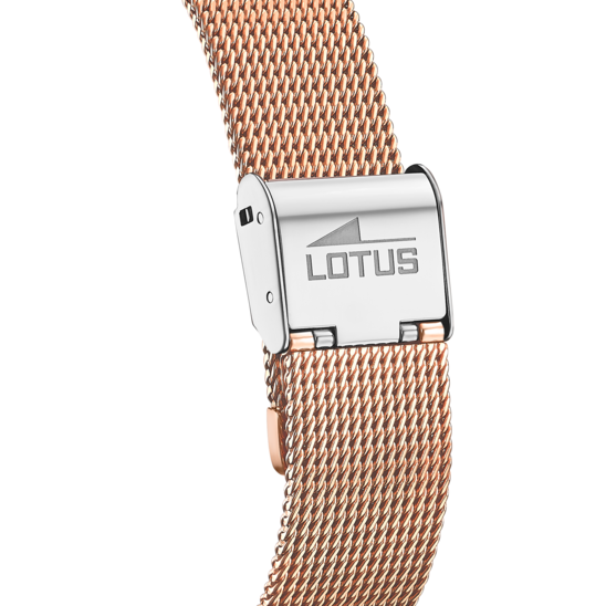 Montre femme Lotus Minimalist For Her 18878/2 – cadran blanc bracelet acier – vue de dos