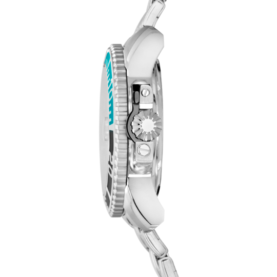 Montre homme Lotus Diver 18938/1 – cadran bleu bracelet acier – vue de trois-quarts 3