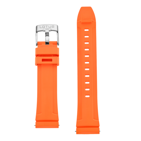 Montre homme Lotus Diver 18938/2 – cadran orange bracelet acier – vue de trois-quarts