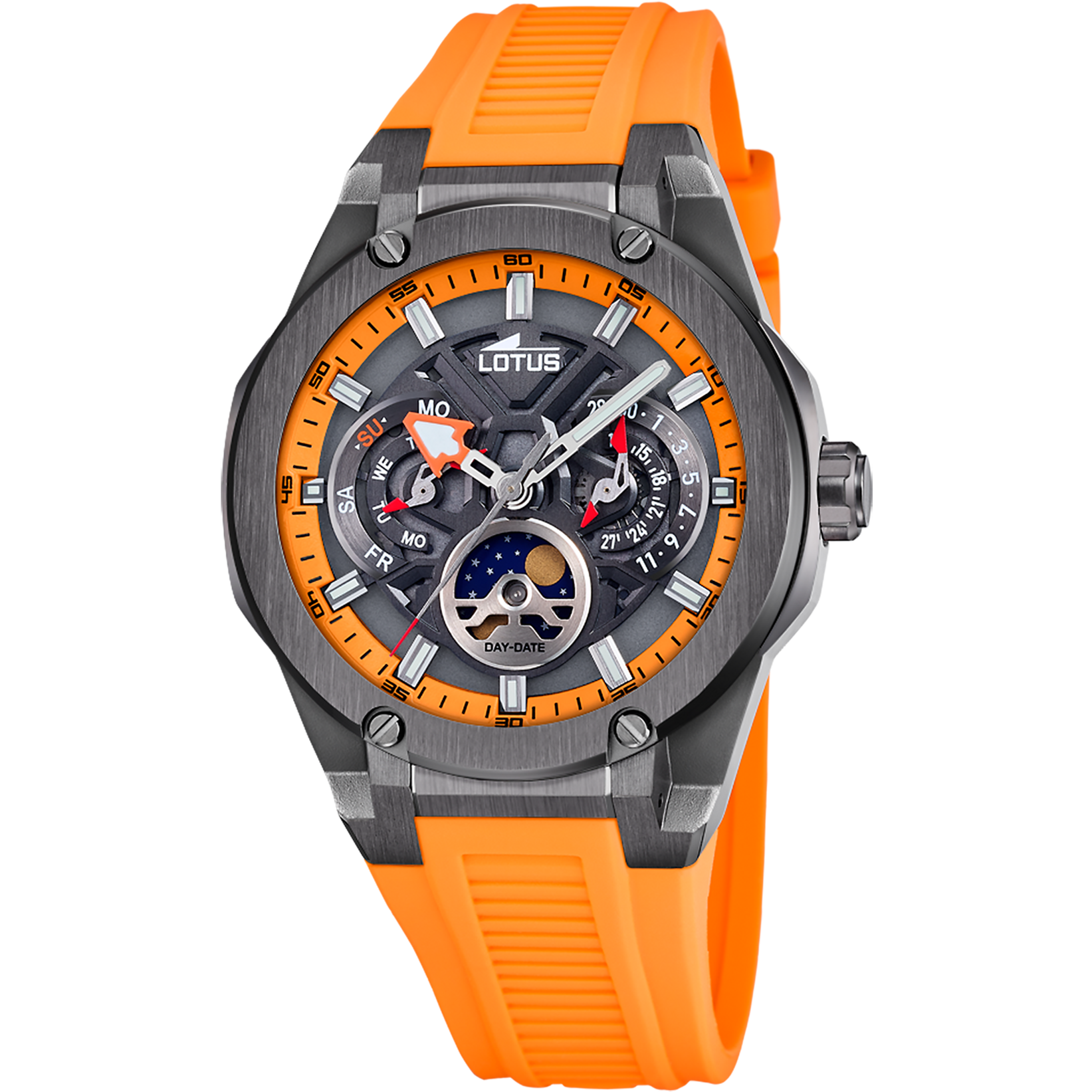 Vortex Sport multifunctioneel horloge oranje – heren | Lotus