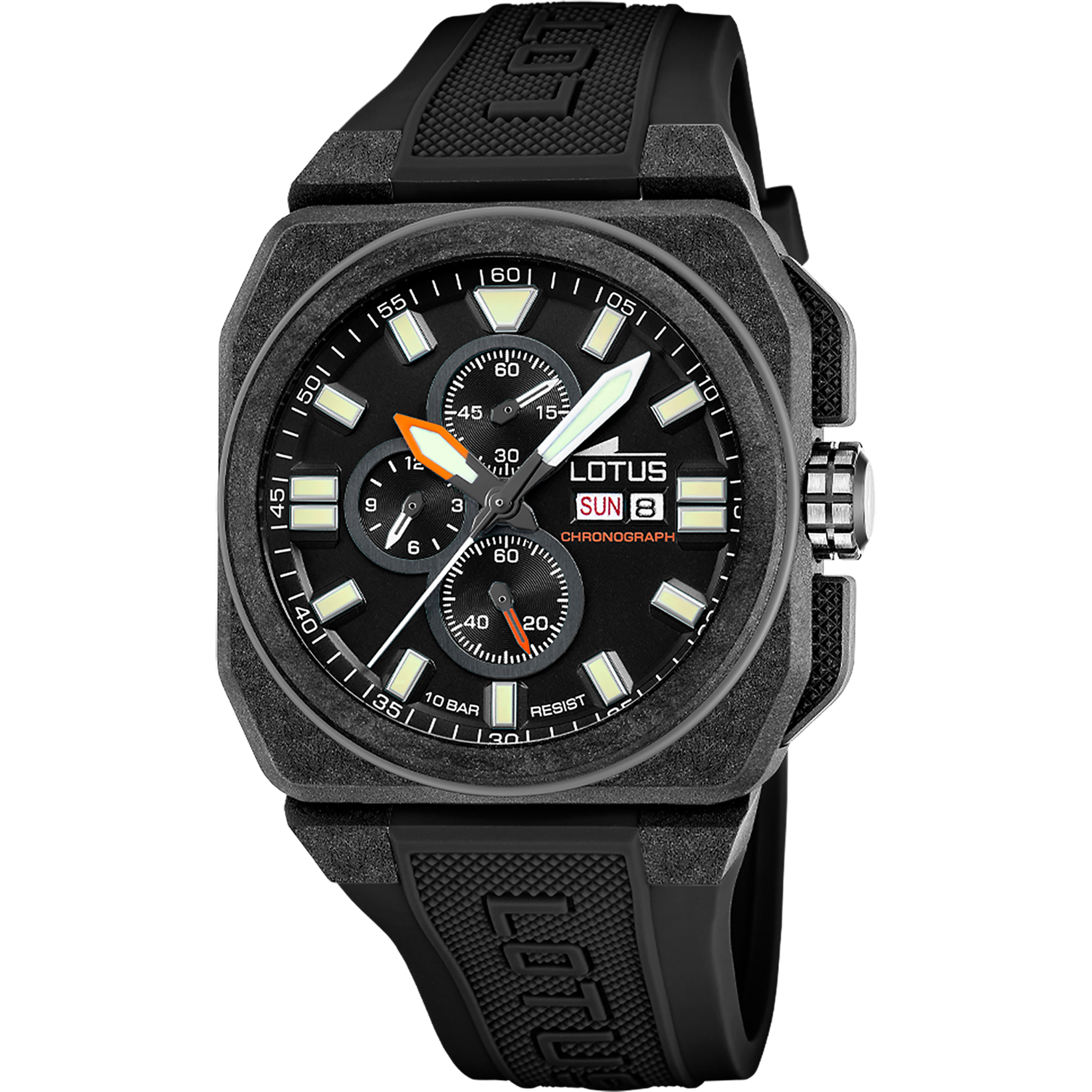 Black Sport Chronograph Watch – Men | Lotus