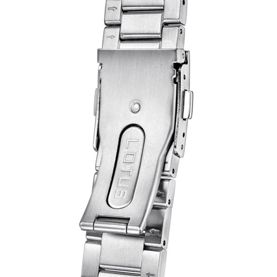 Montre homme Lotus Automatic 18996/5 – cadran noir bracelet acier – vue de dos