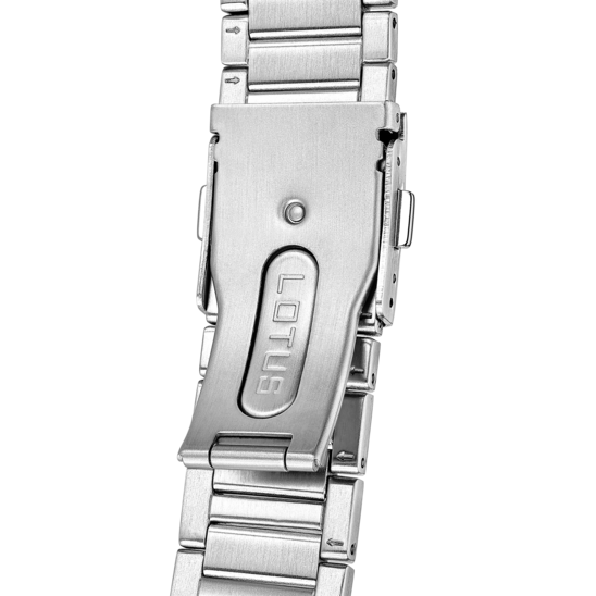 Montre homme Lotus Automatic 18999/2 – cadran bleu bracelet acier – vue de dos