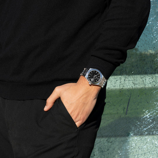 Montre homme Lotus Automatic 19000/5 – cadran noir bracelet acier – portée
