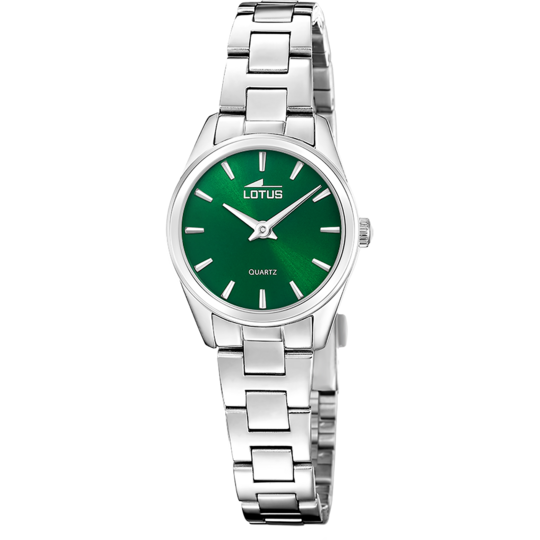 Montre femme Lotus 2Gether 19006/3 – cadran vert foncé bracelet acier – vue de trois-quarts