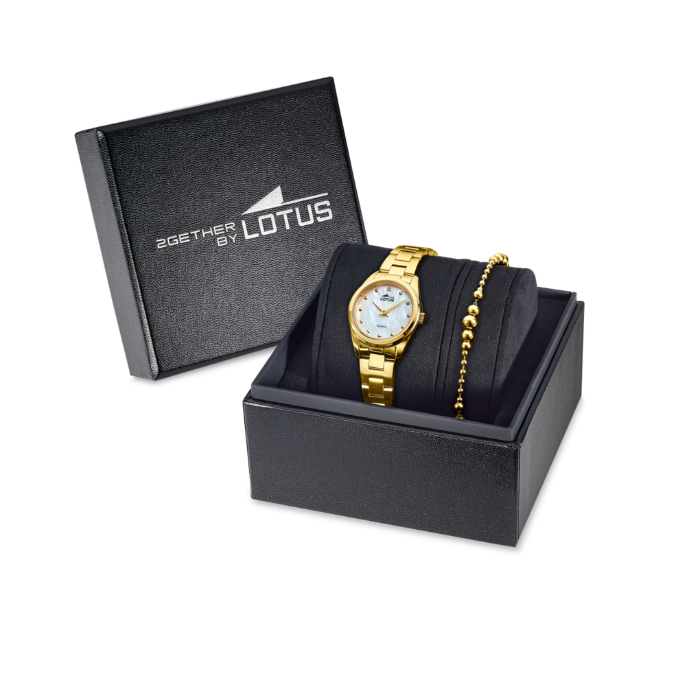 Pearly Gold Box Watch – Women | Lotus